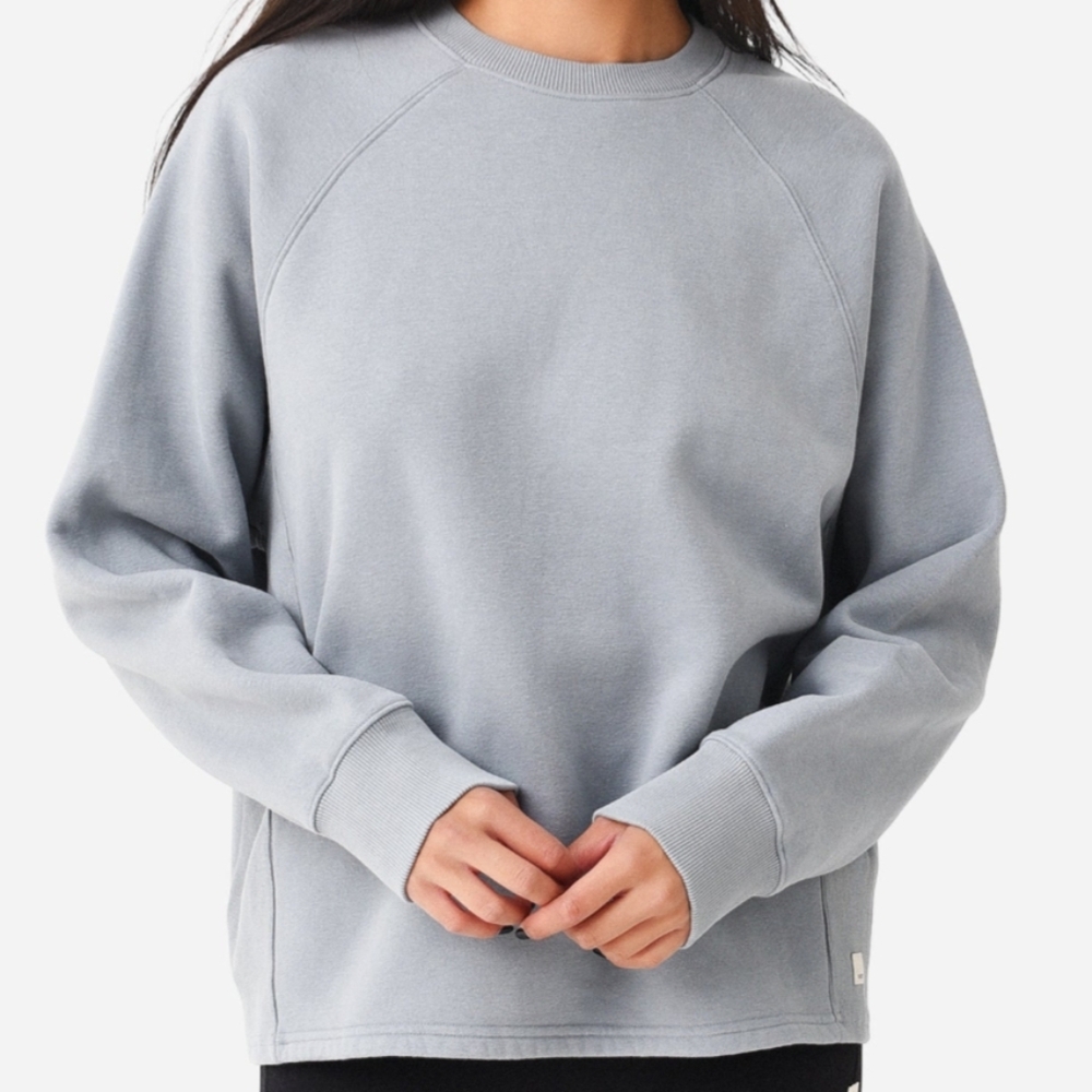 VUORI Restore Oversized Crew Neck Sweatshirt Light Cloud VW265 Women's Sz. XS